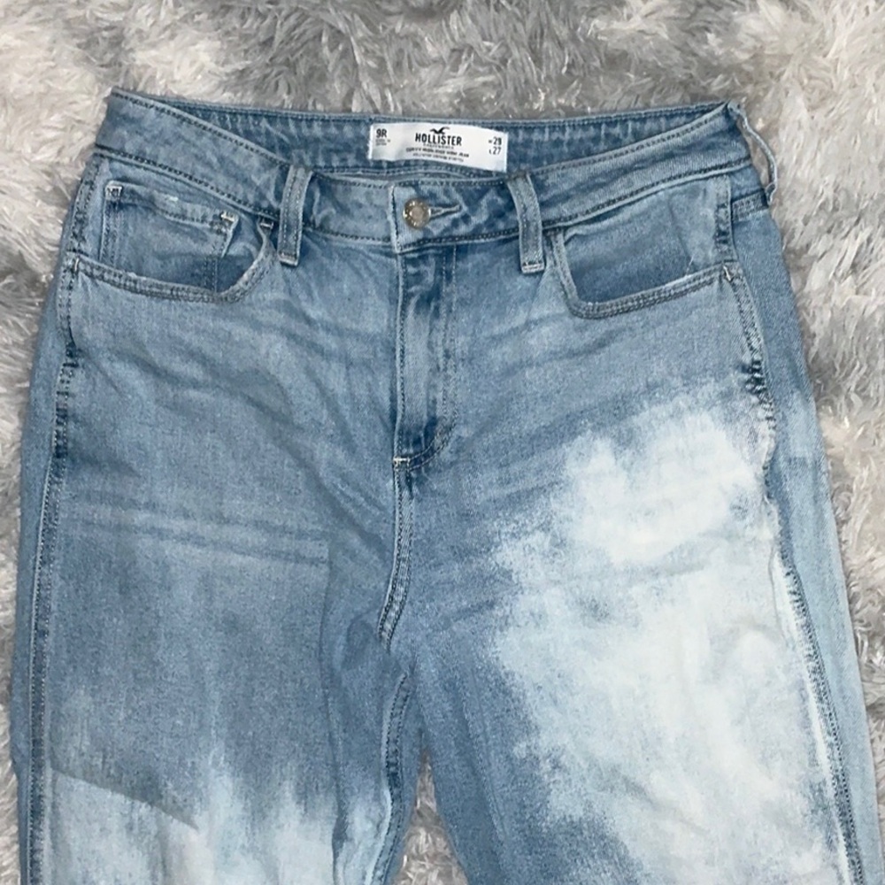 🚨HOLLISTER CURVY HIGH-RISE MOM JEAN TIE DYE WASH, size 9R